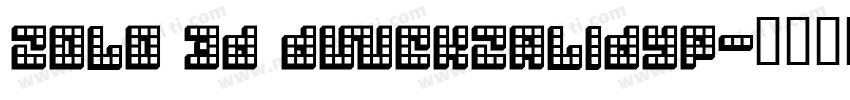 ZOLO 3D dWCKzALIdyp字体转换